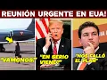 REUNIÓN URGENTE EUA! CLAUDIA AVIÓN MILITAR. VERÁ TRUMP 1A VEZ. PRIAN HELADO
