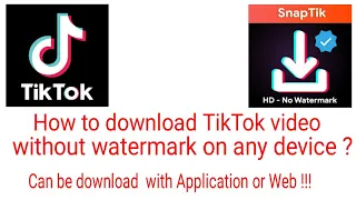 Download How to download TikTok video without watermark on any device... MP3