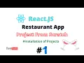 React js Restaurant Tutorial React Restaurant App project from scratch Create New Project in React