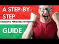 Decoding Pension Statements A Step by Step Guide