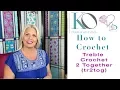 Kristin Omdahl Crochet Library of Stitches Treble Crochet 2 Together tr2tog