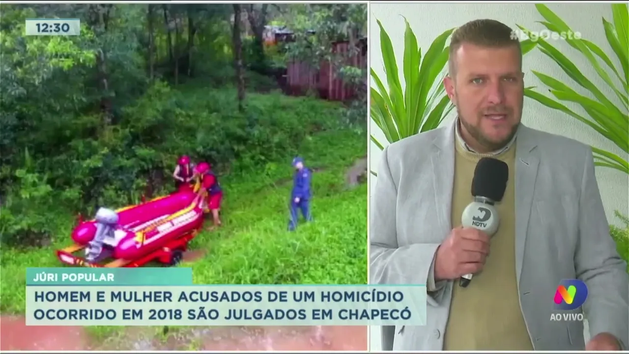 Júri Popular: homem e mulher acusados de um homicídio ocorrido em 2018 são julgados em Chapecó