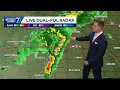 Thunderstorms west of Omaha Saturday evening