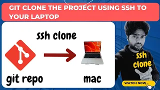 Clone any git repository with SSH
