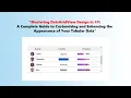 Mastering DataGridView Design in C A Complete Guide to Customizing