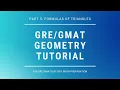 GRE Geometry Part 5 Formulas of Triangles GRE Math