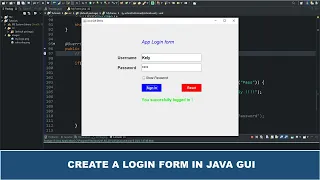 Java GUI Tutorial - Making A Login Form In Java GUI Swing