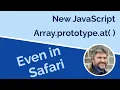 New JavaScript Array at Method