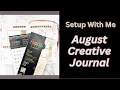 Setup With Me August Creative Journal Wedding Month