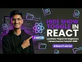 Hide Show Toggle in React JS useState Project for Beginners React Course Tutorial 2026