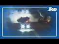 shows two-car rollover crash in Kent