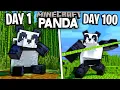 Download Lagu I Survived 100 Days as a PANDA in Minecraft