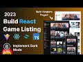 Build Game Listing App with React Js Tailwindcss Vite Vercel Dark Mode using Tailwindcss