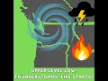 Pacific NW Weather Upper Level Low Thunderstorms New Fire Starts