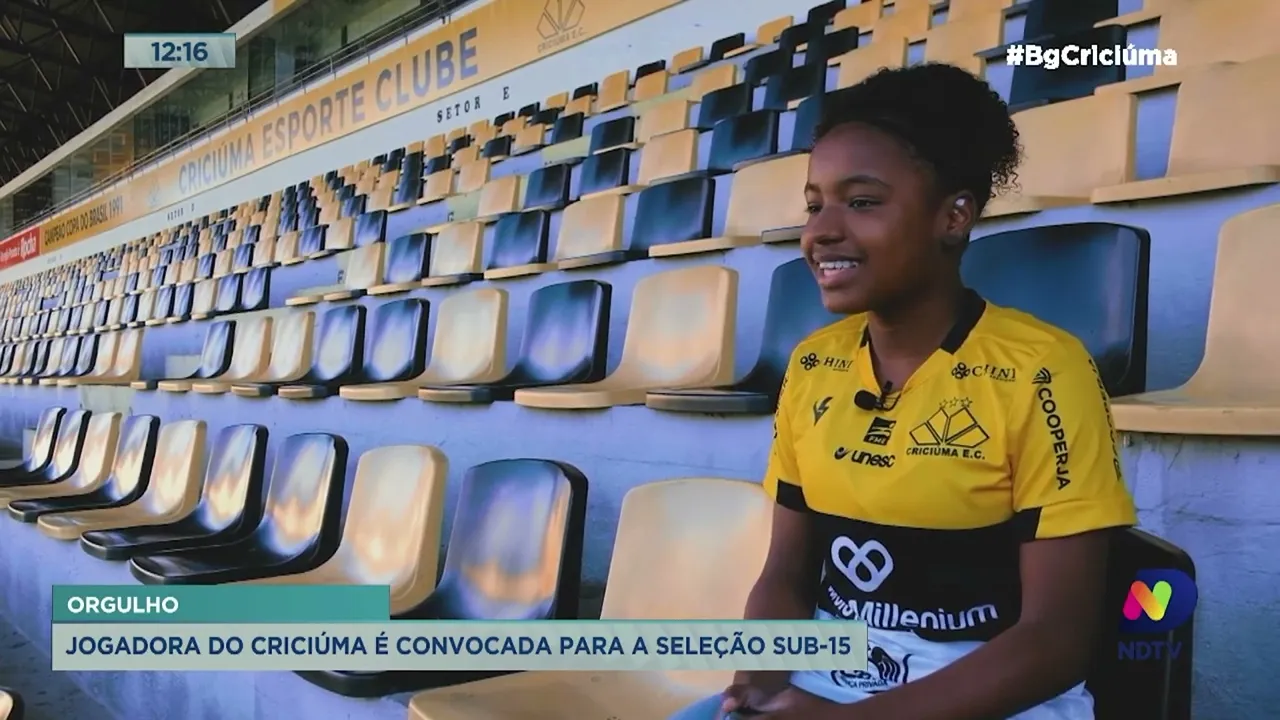 Marrí, a promessa do Cricúma, é convocada para a seleção brasileira SUB-15