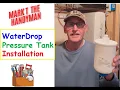 Waterdrop Water Pressure Tank Installation
