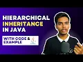 Hierarchical Inheritance in Java - Java OOPS Complete Course Indian Programmer