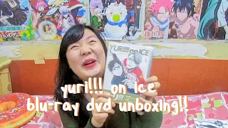 unboxing yuri on ice blu ray dvd vol 1