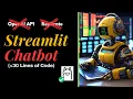 Build Chatbot using Streamlit Ollama llama2 No ChatGPT API