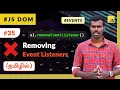 - Removing DOM Event Listeners