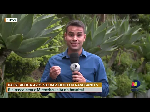 Homem se afogou após salvar filho em Navegantes