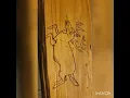 Wood burning a deer picture