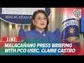 LIVE: Malacañang holds press briefing with PCO Usec. Claire Castro | November 10