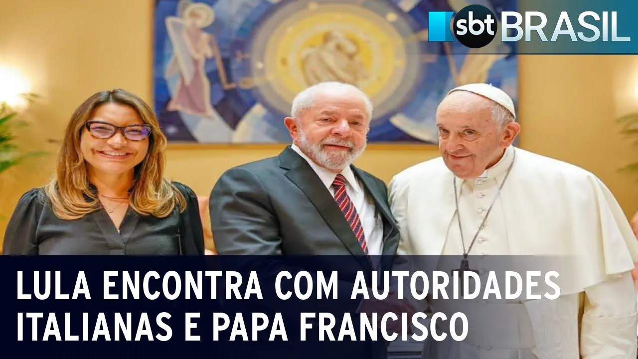 Lula encontra com autoridades italianas e Papa Francisco | SBT Brasil (21/06/23)