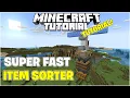 Super Fast Auto Item Sorter - Minecraft Bedrock 1 21