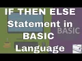 Lecture IF THEN ELSE Statement in BASIC Language
