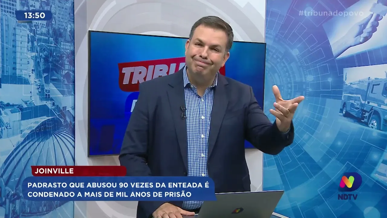 Joinville: padrasto que abusou 90 vezes da enteada é condenado a mais de mil anos de prisão