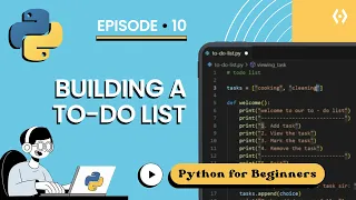 Python To-Do List Project for Beginners 2025 Build Your First Python Project Step by Step Ep 10