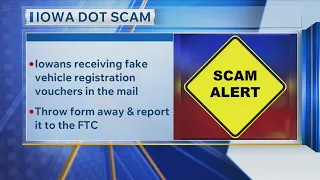 Iowa DOT says beware of this vehicle registration scam