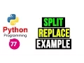 Python Programming Tutorial - Regular Expression Replace and Split Function