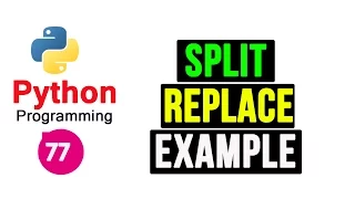 Python Programming Tutorial - Regular Expression Replace and Split Function
