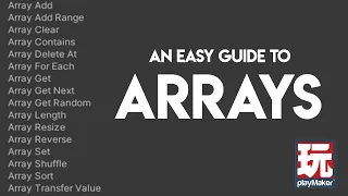How To Use Arrays Playmaker