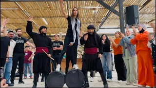 شاهد اجرام البنت اللبنانية على طبل😳وكانت صدمة للجمهور traditional dabke dance
