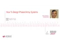 How To Design Phased Array Systems