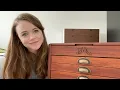 Flosstube Extra Unboxing DMC Vintage Wooden Chest DMC Collector s Chest w 500 skeins