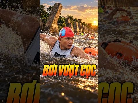 Bơi Vượt Hàng Cọc Ngày Nước Xiết #toanboisong #boisinhton