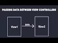 How to pass data between ViewControllers iOS Xcode8 Swift3