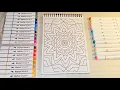 ASMR satisfying coloring mandala coloring super relaxing unboxing more coloring book