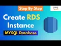 How to Create RDS instance on AWS Step By Step Tutorial Latest 2023