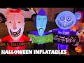 Nightmare Before Christmas Halloween Inflatables Lock Shock Barrel Blow Ups Walmart 2022