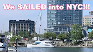 LEAVING the Caribbean to NYC Aboard our Leopard 45 Sailing Catamaran. E106