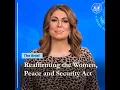 The Brief Reaffirming the Women Peace and Security Act