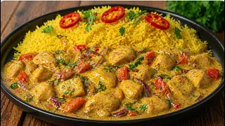 Kremalı soğanlı Tavuk. O kadar lezzetli ki neredeyse her gün pişiriyorum! Lezet bombası! Patates