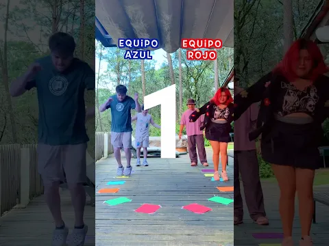Comenta qué equipo crees que gana antes de que termine el video!! 😱💙❤️ #retoextremo