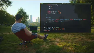ASMR Pong Programming in the Park