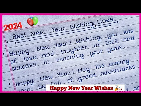Download MP3 Happy New Year Wishing lines 2024 || Best lines || Happy New Year wishes